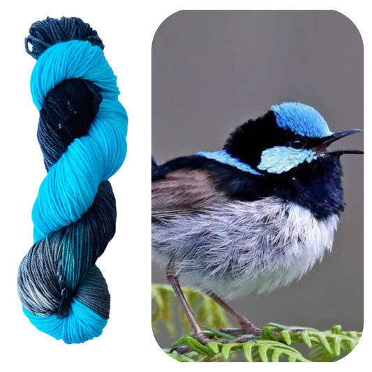 Blue Wren 4 ply Yarn