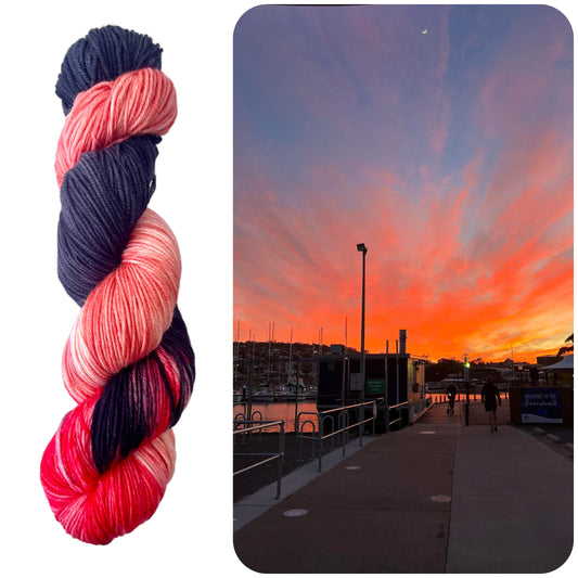 Summer Sunset 4ply yarn